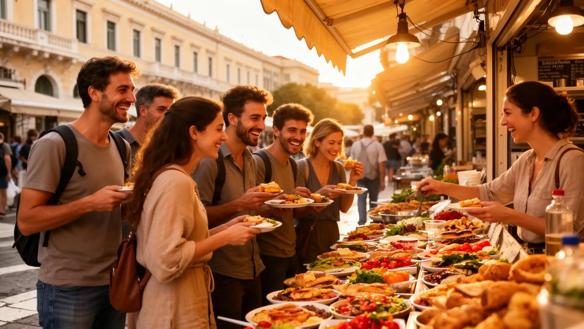 Athens food market