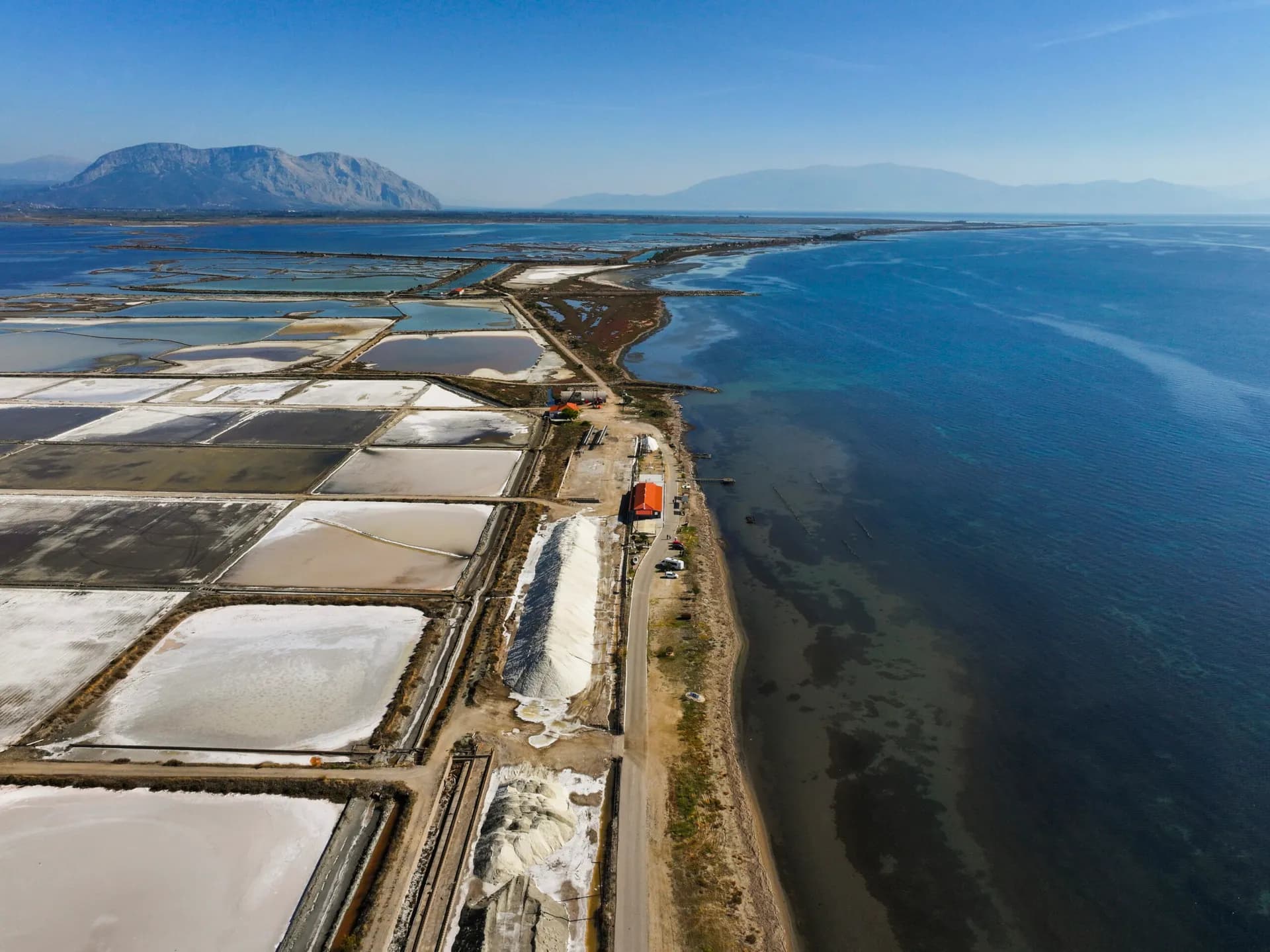 Messolonghi Salt Flats: Where Nature's Colors Meet the White Treasure