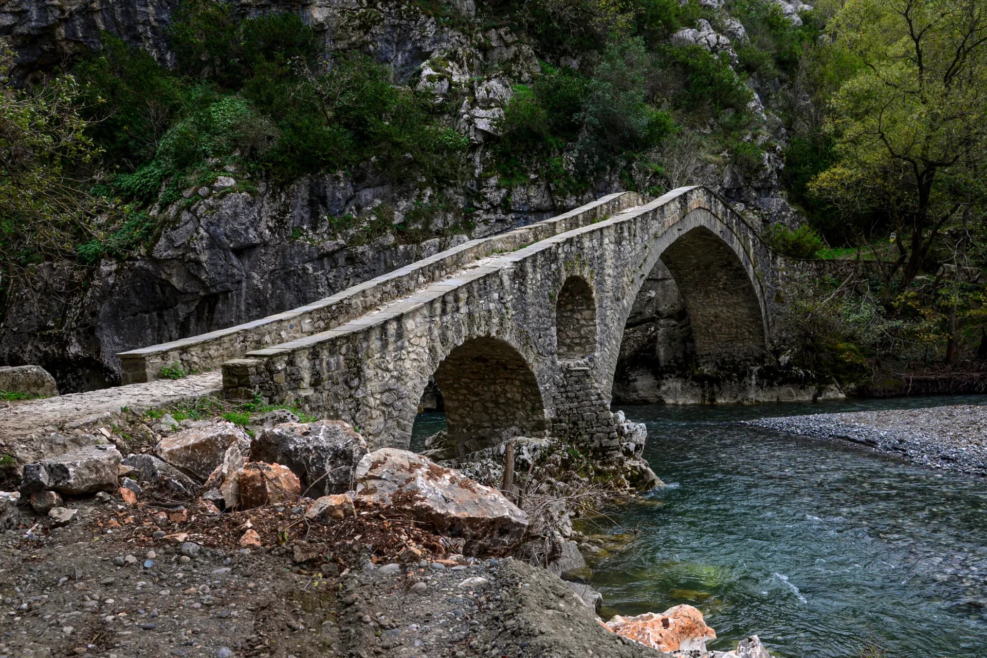 Journey to Grevena: The Picturesque Village of Spilaio and the Iconic Portitsa Bridge